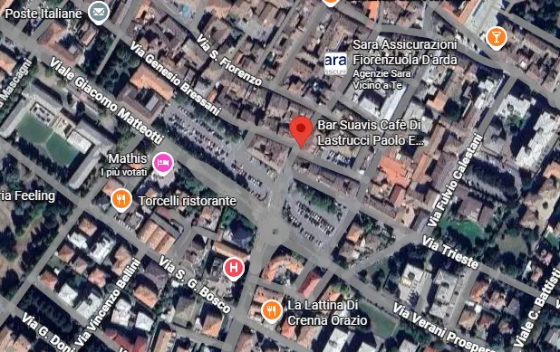 Posizione Suavis Café a Fiorenzuola